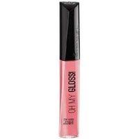 RIMMEL Long-Lasting Liquid Rose Lip Gloss - 6.5ml, 6H Shine, Hydrating Argan Oil, Light Pink Finish