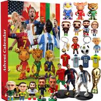 3D Football World Cup Advent Calendar - 24 Collectible Ornaments for Kids & Adults