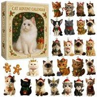 Cat Lovers' Christmas Advent Calendar - 24 Cat-Themed Surprises for Pet Fans
