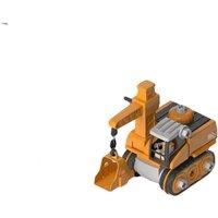 4-in-1 Transforming Engineering Vehicle Toy with Sliding Track