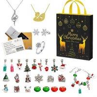 Luxury Jewellery Advent Calendar with Moissanite & Swarovski Set