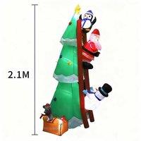 PRICE DROP! Inflatable Christmas Tree Decoration - 210cm, Pre-Lit, Indoor & Outdoor Festive Display