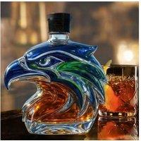 Borosilicate Glass Eagle-Shaped Whiskey Bottle Tableware Ornament - 300ml Artistic Decanter