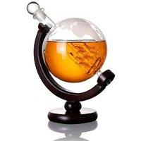 Crystal Glass 30oz Whiskey Globe Decanter - Elegant Barware Tableware