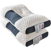Soft Cotton Orthopaedic Massage Neck Pillow - Ergonomic, Adjustable Support for Sleep & Relaxation