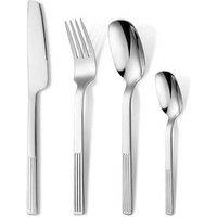 24-Piece Stainless Steel Steak Knife & Fork Cutlery Set - Modern Square Head, Mirror Finish