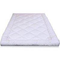 Plush Memory Foam Mattress Topper with Breathable Quilted Fabric Comfort