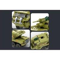 Small Tank Armoured Vehicle STEM Building Blocks Set - Military Model, Ages 6+, Educational, Creative Play
