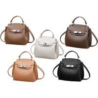 Unisex Black Herms Birkin- PU Leather Shoulder Bag with Adjustable Strap - 5 Colours