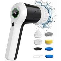 PRICE DROP! Electric Spin Scrubber - 6 Replaceable Heads, Battery Display, 2 Speeds