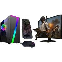 Savitar SEVEN Gaming Desktop Bundle with Monitor, SSD & GT 730 GPU