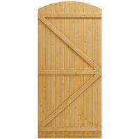 Semi-Braced Arch-Top Strong Pine Wood Garden Gate