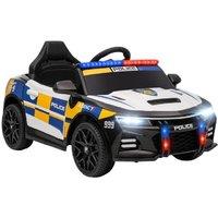 Kids Electric Ride-On Police Car with Remote, Siren & Music - Ages 3-5, Outdoor Adventure Vehicle