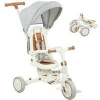 5-in-1 Kids Trike with Push Handle & Adjustable Backrest - Outdoor Ride-On Toy for Ages 1-5, Safe & Convertible