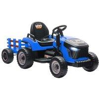 12V Ride-On Tractor & Trailer with Remote, Music - Imaginative Outdoor Toy for Ages 3+