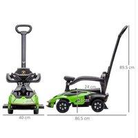 2-in-1 Baby Push Car Lamborghini Ride-On - Green - Officially Licensed - Ages 1-3 - Outdoor Imaginative Play