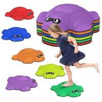 6pc Balance Stepping Stones - Educational Outdoor Play Set for Ages 3-8, Motor Skills Development