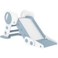 Foldable Indoor Kids Slide - Ages 1.5-3, Safe & Space-Saving Toddler Play Equipment - Grey