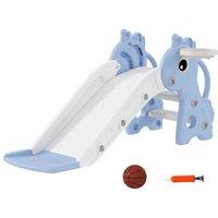 3-in-1 Giraffe Slide Indoor Playground for Toddlers - Ages 1-3, Climber, Basketball Hoop, Active Play