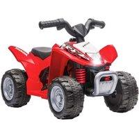 Honda 6V Electric Kids Quad Bike - Red Ride-On Toy, Battery-Operated, Ages 1.5-3, Outdoor Fun