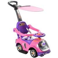 3-in-1 Robot Ride-On Car for Toddlers Ages 1-3 - Interactive Music, Lights & Push Handle