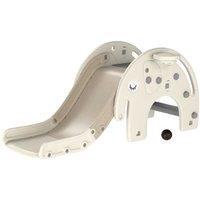 3-in-1 Elephant Indoor Slide & Climber Toy - Basketball Hoop, Ages 1-3, Safe & Durable