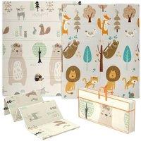 Foldable Animal Baby Play Mat - Imaginative & Water-Resistant, Ages 0.5-6, Soft XPE Foam, Large 177146cm