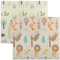 Foldable Double-Sided Waterproof Baby Play Mat - Animal Theme, Safe XPE, Ages 0+, Indoor/Outdoor