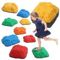 Kids Balance Stepping Stones - Non-Slip Sensory Play Set (Ages 3-8, Outdoor & Indoor, Educational)