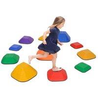 Stackable Kids Balance Stepping Stones - Sensory Motor Skills Toy, Ages 3-8, Indoor & Outdoor Play
