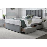 EARLY BIRD! Empire Diamond Divan Bed with Orthopaedic Mattress and Custom Storage Options