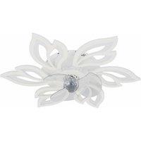 Modern Flower Shape Ceiling Fan with 6 Speeds and Custom LED Light