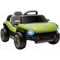Volkswagen Licensed 12V Remote Control Ride-On Car for Kids - Green - Ages 3-6 - Battery-Operated Outdoor Toy