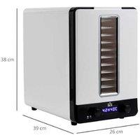 11-Tier Food Dehydrator Machine - 550W, Digital Timer, Sleek White Kitchen Appliance