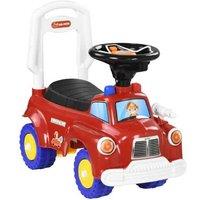 Ride-On Fire Truck Toy Car - Lights, Music, Seat Storage - Ages 1.5-3 - Imaginative & Active Play