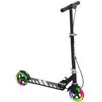 Kids Light-Up Scooter with Hand Brake - Adjustable Outdoor Ride-On Toy, Ages 3-8
