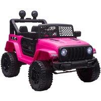 12V Kids Electric Ride-On Off-Road Truck - Remote Control Car, Outdoor Adventure, Ages 3-6, Battery-Operated, Princess Pink