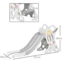 Space-Themed Toddler Slide - Grey - Ages 1.5-3 - Indoor/Outdoor Imaginative Play