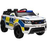 12V Remote Control Police Ride-On Car with Siren & Lights - Ages 3-6, Battery-Operated, Outdoor Fun