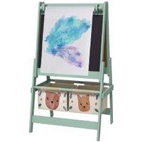 3-in-1 Creative Kids Art Easel with Paper Roll & Storage - Ages 3+, Educational, Animal Theme