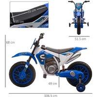 12V Kids Electric Ride-On Motorbike with Training Wheels - Outdoor Battery Toy Bike (Ages 3-5)