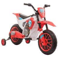 12V Kids Electric Ride-On Motorcycle - Battery-Operated Outdoor Toy Bike, Red, Ages 3-6