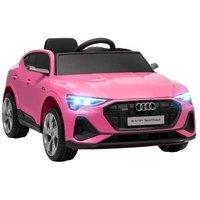 12V Remote Control Kids Ride-On Car - Pink Audi E-tron, Lights & Music, Ages 3-8