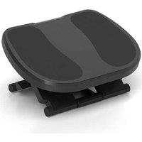 Adjustable Ergonomic Under-Desk Footrest - Grey, Three-Height, Anti-Slip, Compact Living Room Accessory