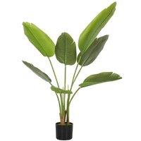 109cm Artificial Bird of Paradise Plant in Pot - Green Garden Ornament, Outdoor Patio Decor