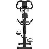 Foldable Exercise Bike with Heart Rate Sensors, Bands, and Magnetic Resistance