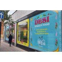 Indian- Burger and Fries at Desi Street Food, Leicester