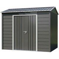 4ft x 6ft Ventilated Metal Garden Storage Shed with Pent Roof