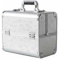 Portable Rose Pattern Beauty Salon Makeup Case