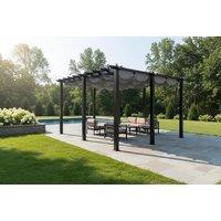 10x20ft Aluminium Pergola with Retractable Waterproof Roof
